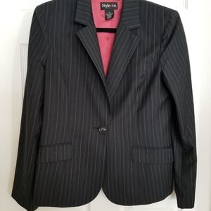 Style & Co pinstripe blazer